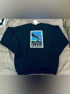California The Golden State National Parks Conservatory Sweatshirt Mens sz L NEW